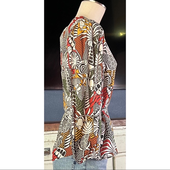 Anthropologie Farm Rio Rainforest Wrap Blouse S - Picture 6 of 16